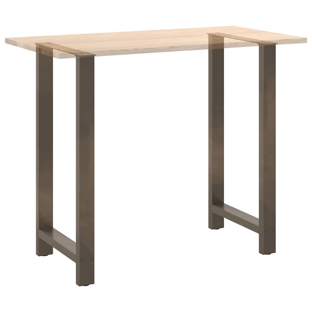 Bar Table Legs Natural Steel 2 pcs 60x(110-111) cm Steel