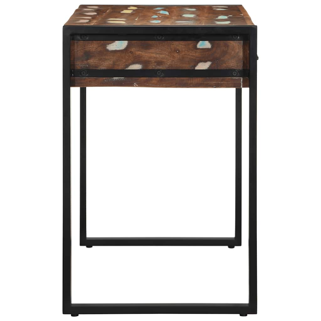 vidaXL Desk Multicolour 100x50x75 cm Solid Wood Reclaimed