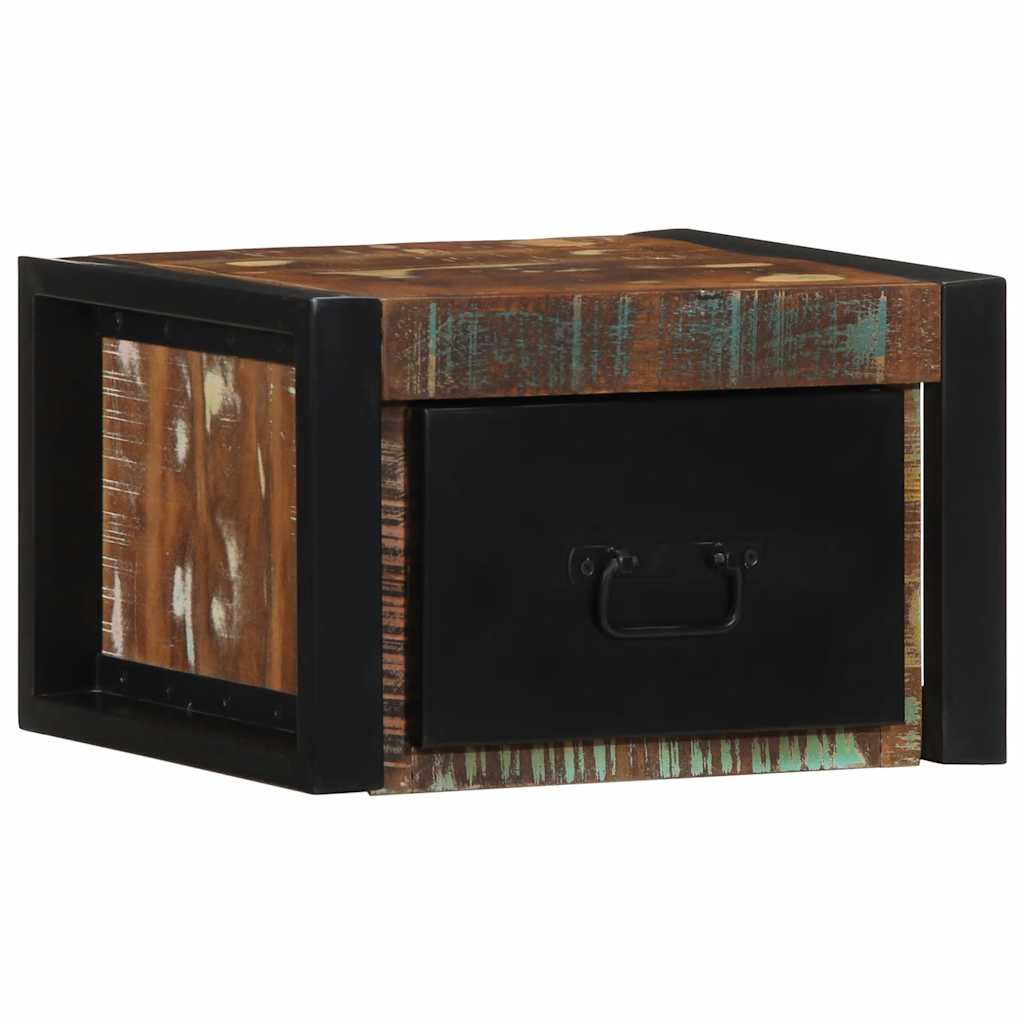 vidaXL Bedside Cabinet Multicolour 40x35x25 cm Solid Wood Reclaimed