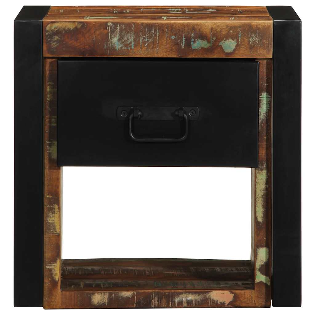 vidaXL Bedside Cabinet Multicolour 40x35x40 cm Solid Wood Reclaimed