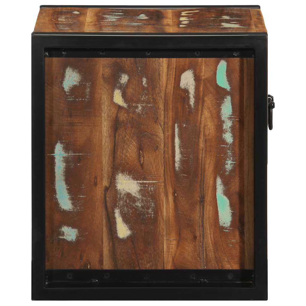 vidaXL Bedside Cabinet Multicolour 40x35x40 cm Solid Wood Reclaimed