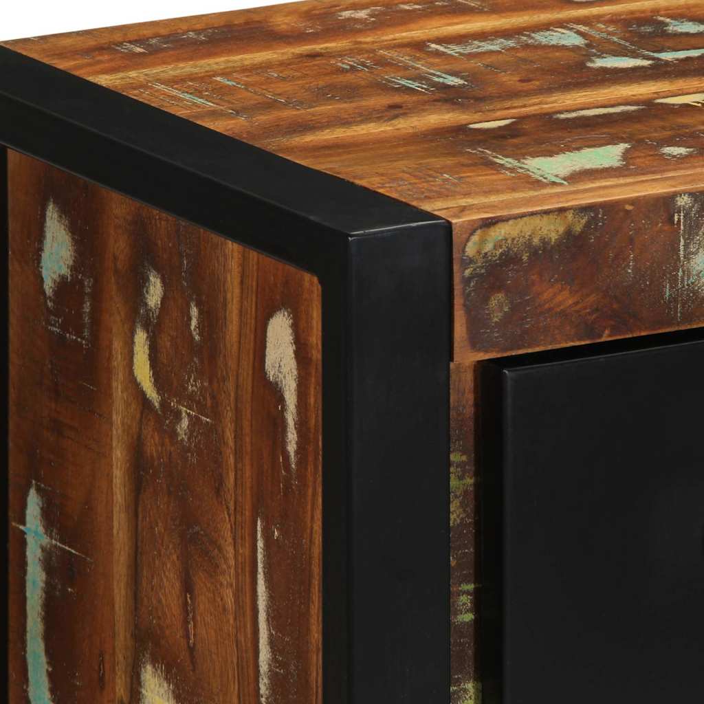 vidaXL Bedside Cabinet Multicolour 40x35x40 cm Solid Wood Reclaimed