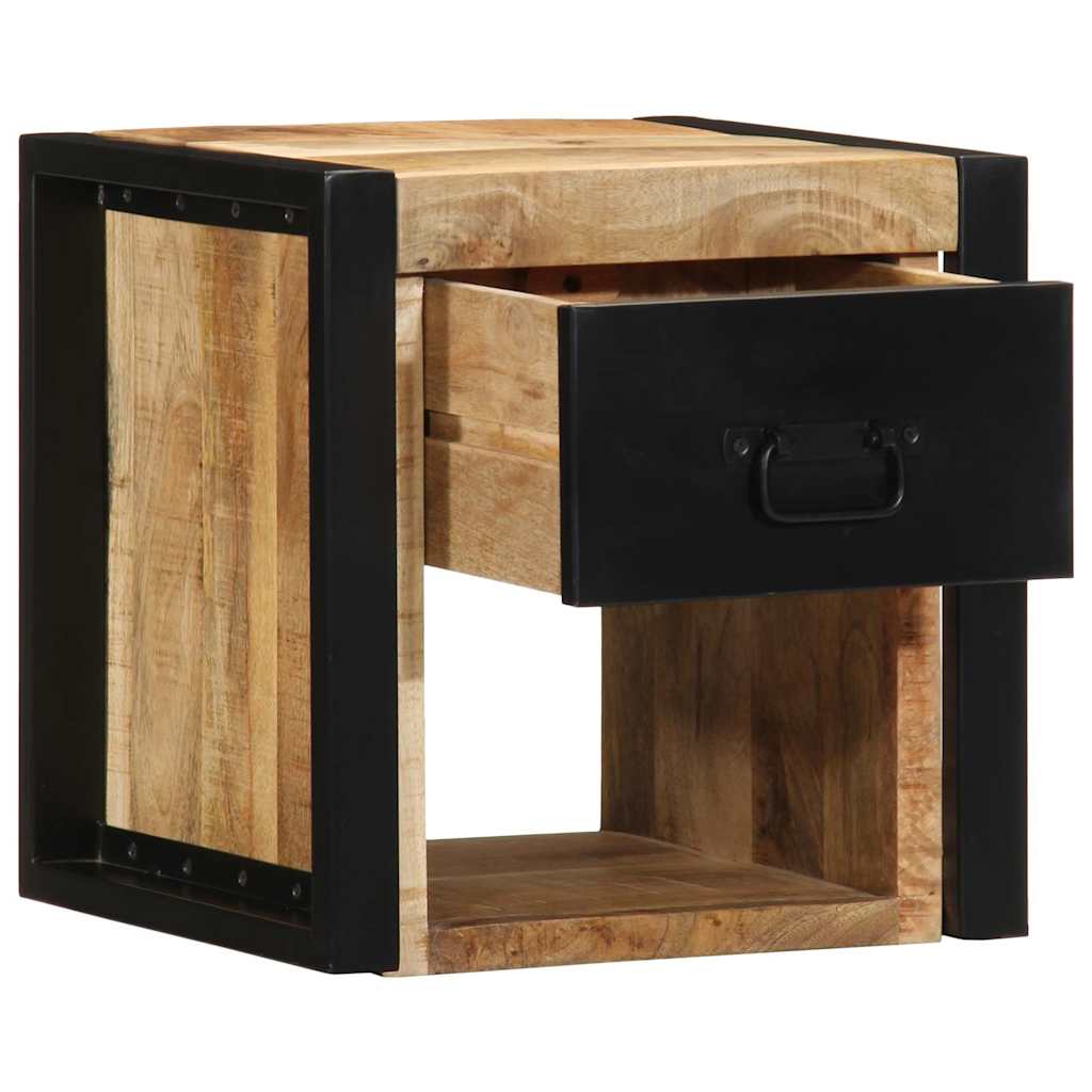 vidaXL Bedside Cabinets 2 pcs 40x35x40 cm Solid Rough Wood Mango