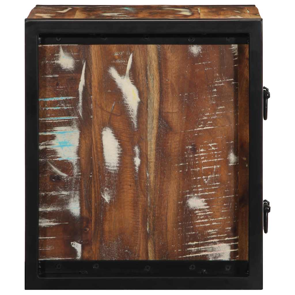 vidaXL Bedside Cabinet Multicolour 40x35x40 cm Solid Wood Reclaimed