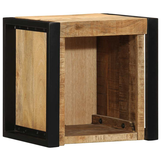 vidaXL Bedside Cabinet 40x35x40 cm Solid Rough Wood Mango