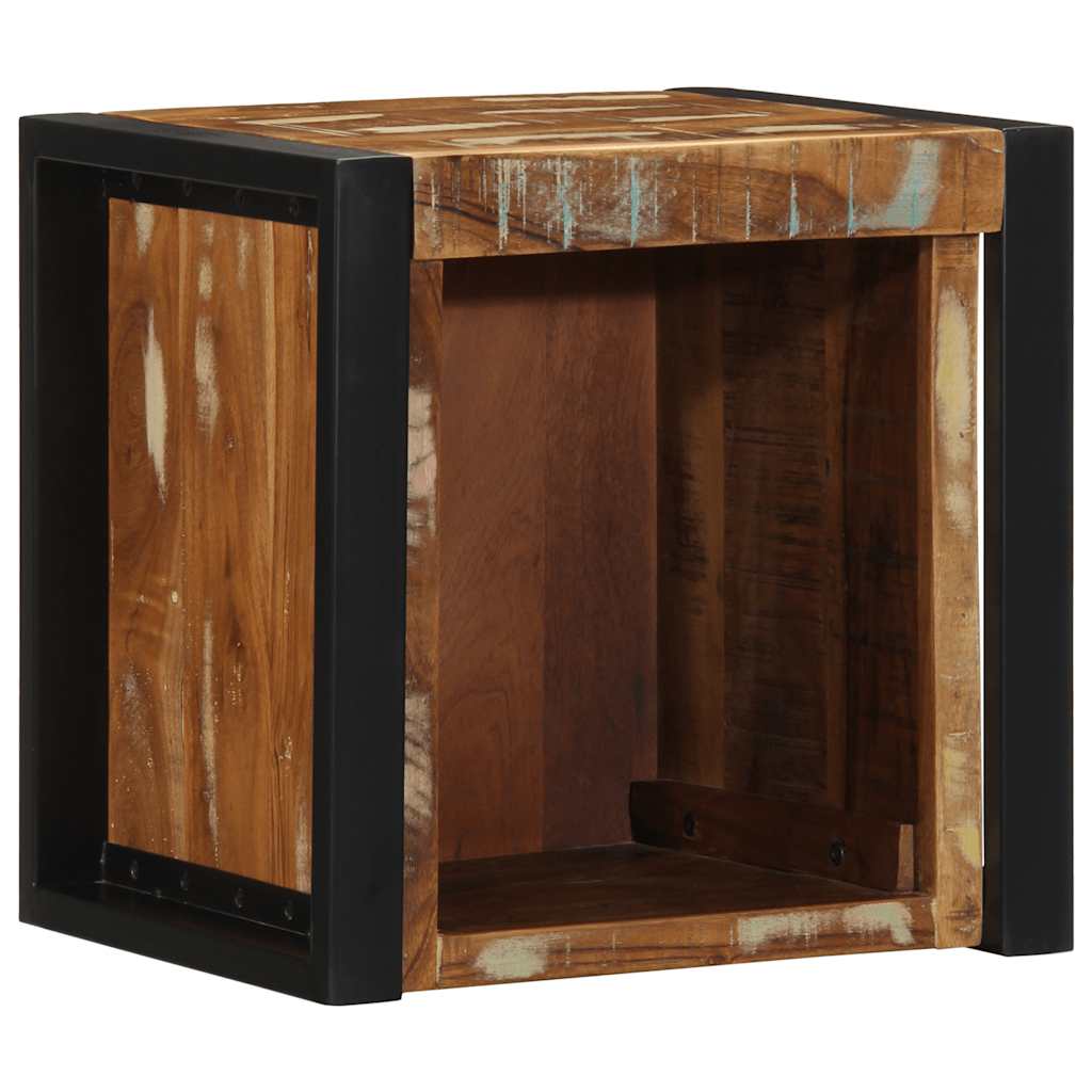 vidaXL Bedside Cabinet Multicolour 40x35x40 cm Solid Wood Reclaimed