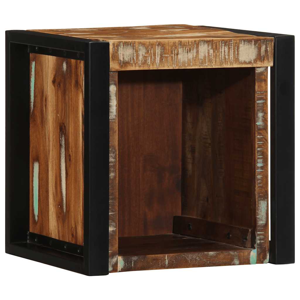 vidaXL Bedside Cabinet Multicolour 40x35x40 cm Solid Wood Reclaimed