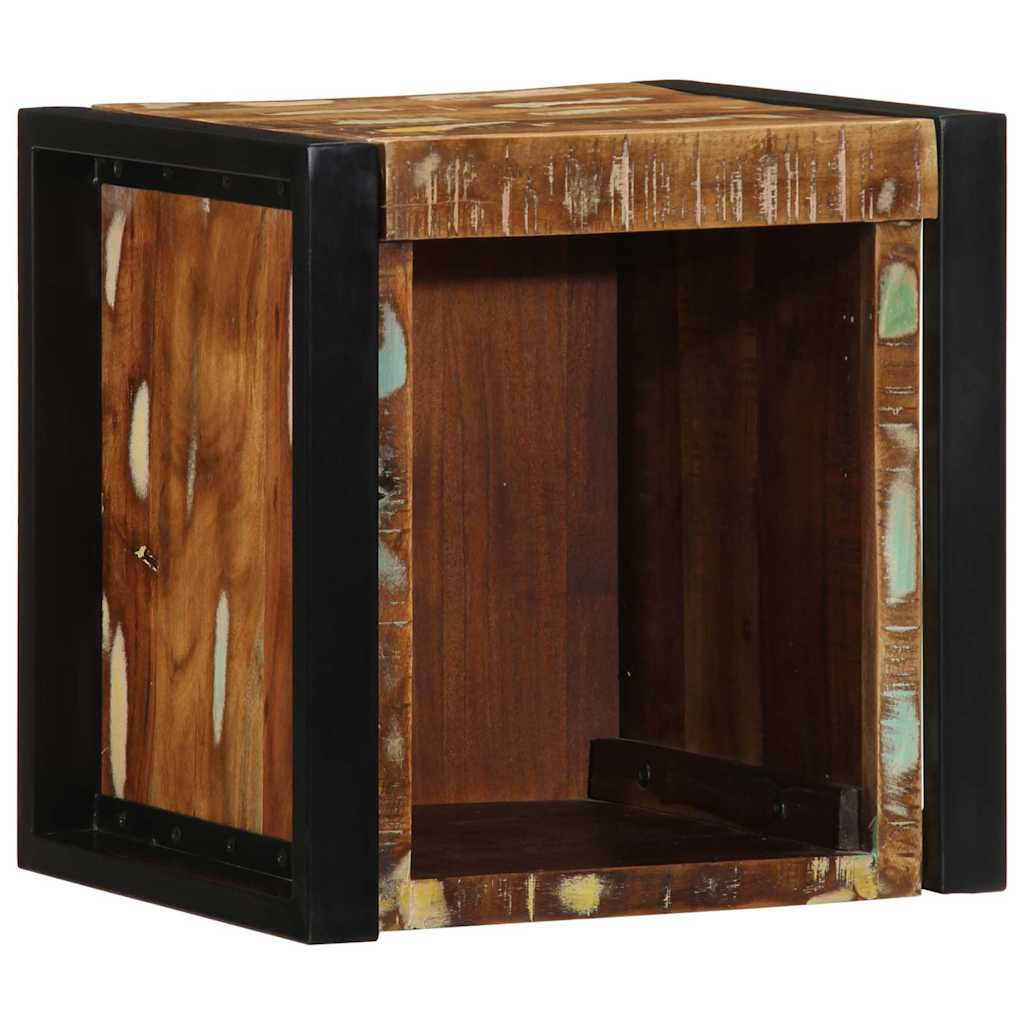 vidaXL Bedside Cabinet Multicolour 40x35x40 cm Solid Wood Reclaimed