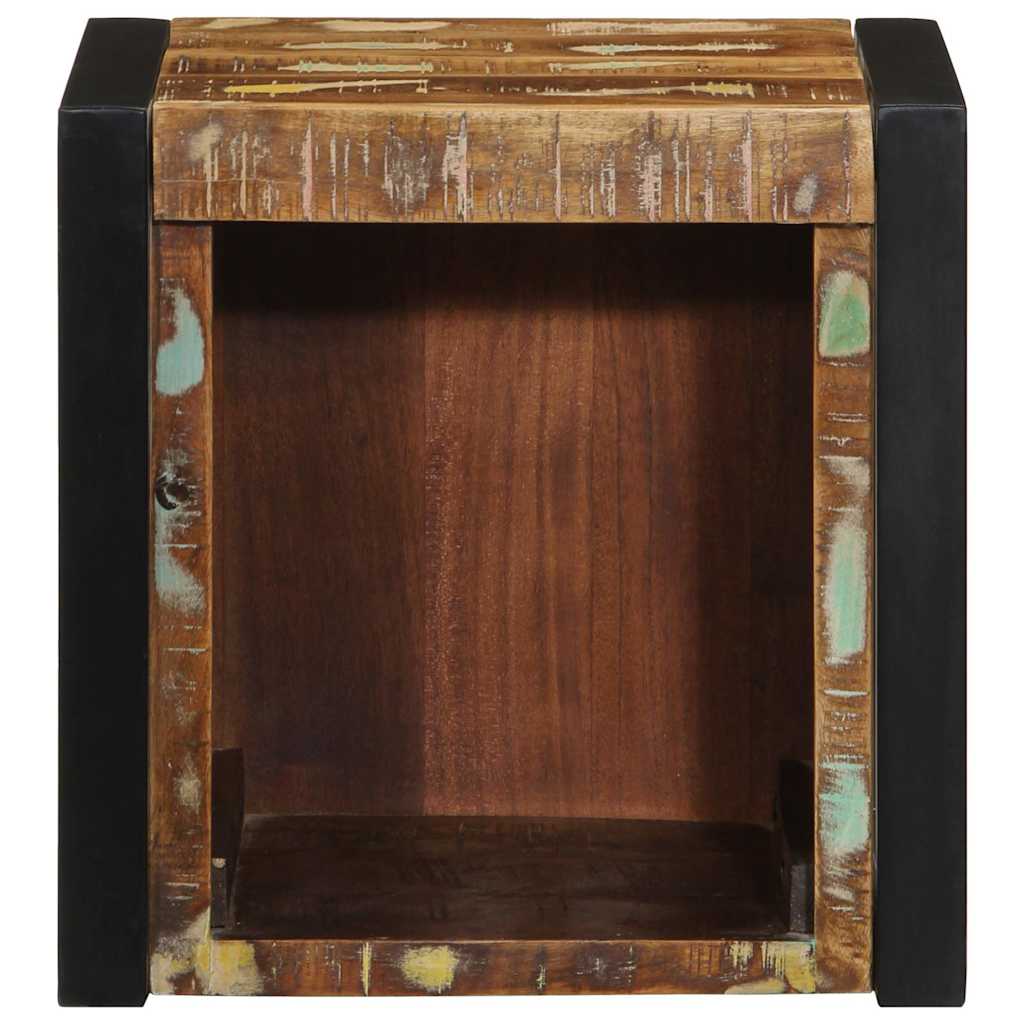 vidaXL Bedside Cabinet Multicolour 40x35x40 cm Solid Wood Reclaimed