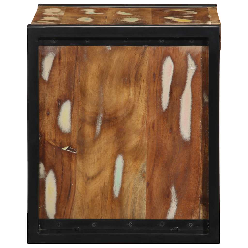 vidaXL Bedside Cabinet Multicolour 40x35x40 cm Solid Wood Reclaimed