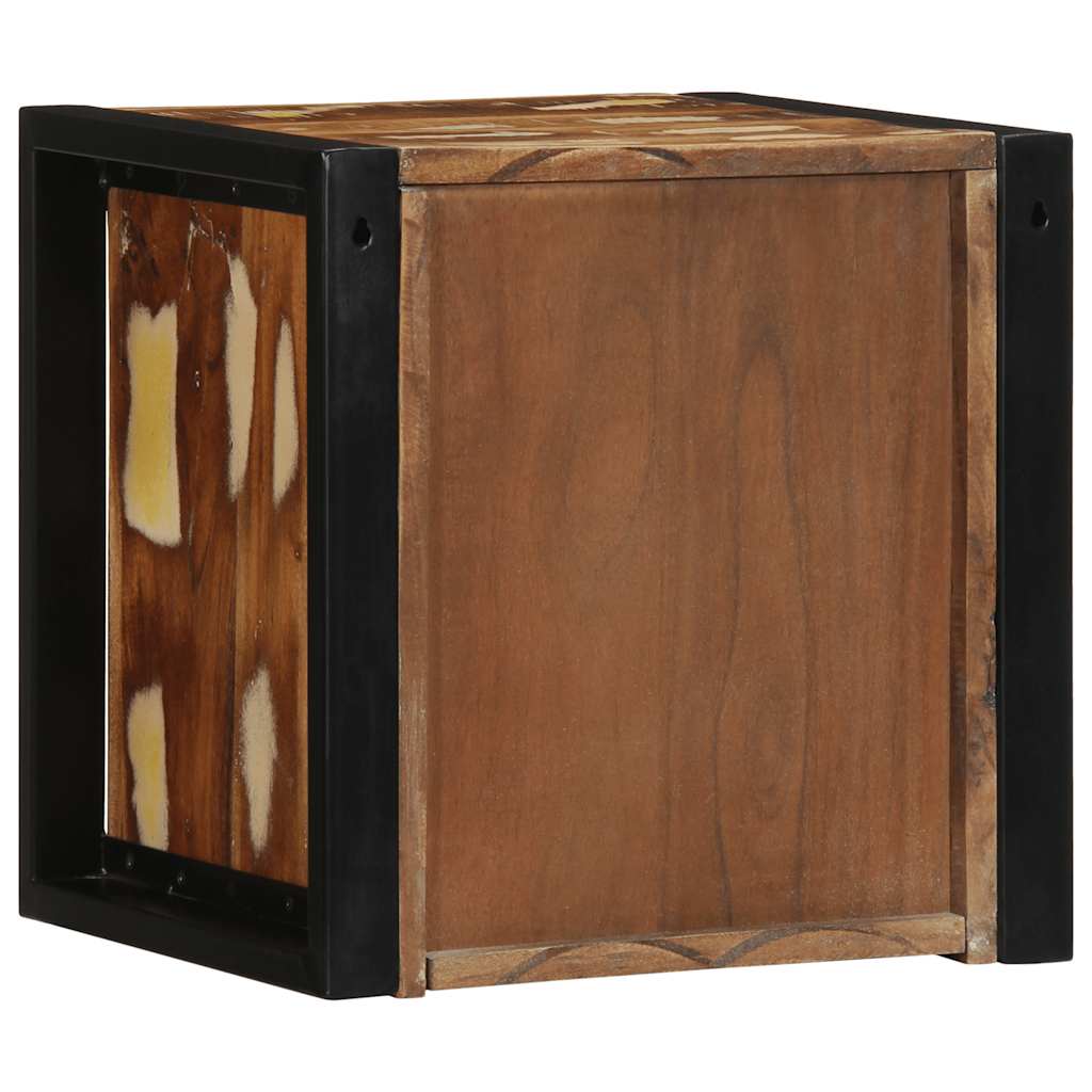 vidaXL Bedside Cabinet Multicolour 40x35x40 cm Solid Wood Reclaimed