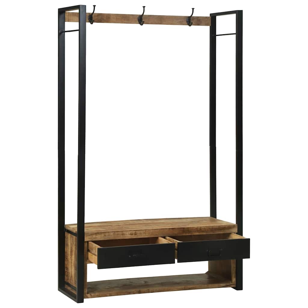 Clothes Rack Brown 110 x 40 x 179 cm Solid Mango wood