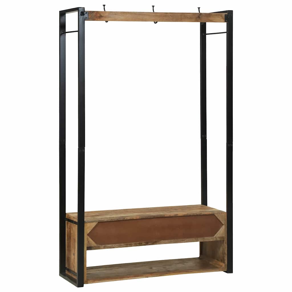 Clothes Rack Brown 110 x 40 x 179 cm Solid Mango wood