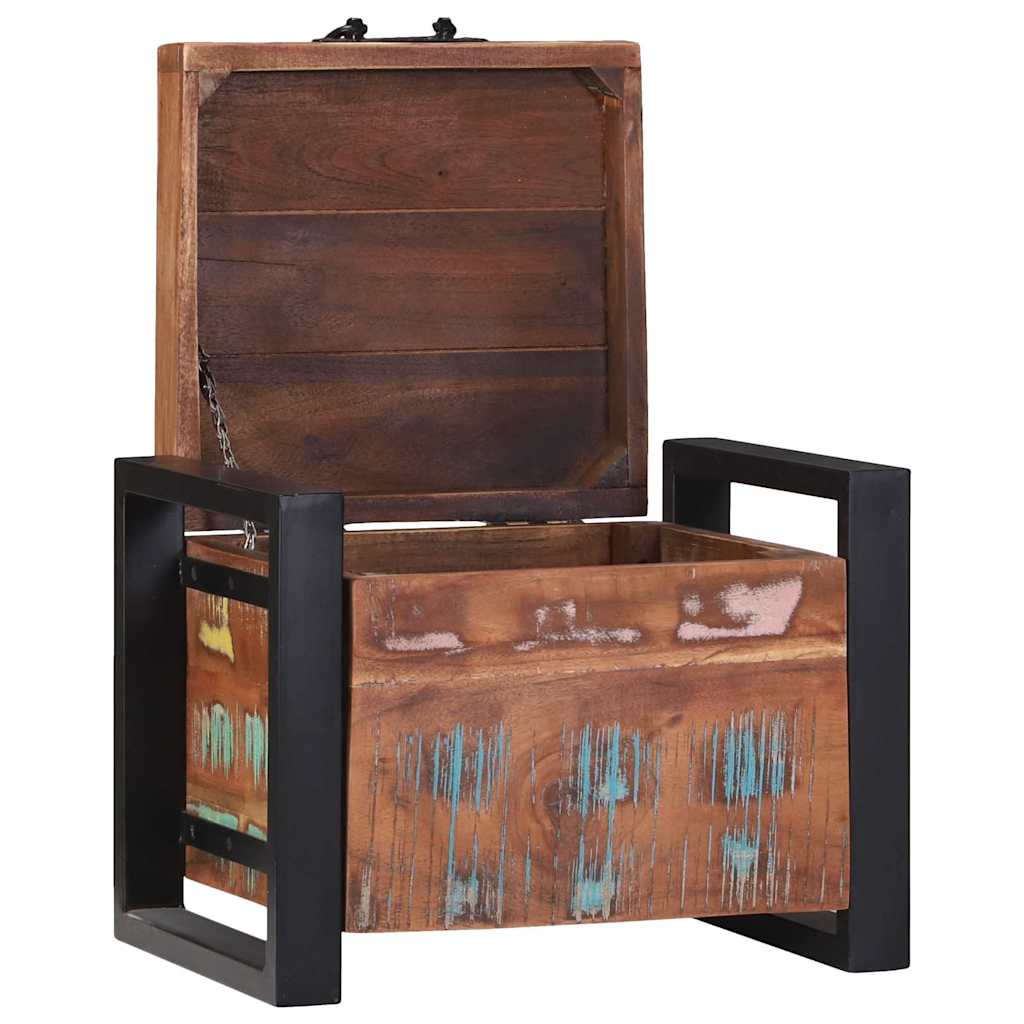 Storage Chests Multicolour 40 x 30 x 30 cm Solid Reclaim wood