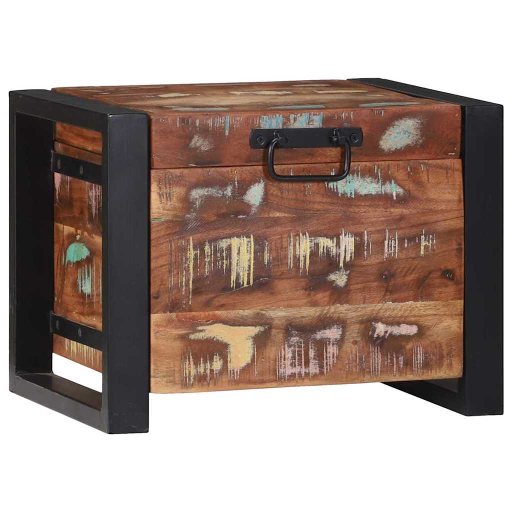 Storage Chests Multicolour 40 x 30 x 30 cm Solid Reclaim wood
