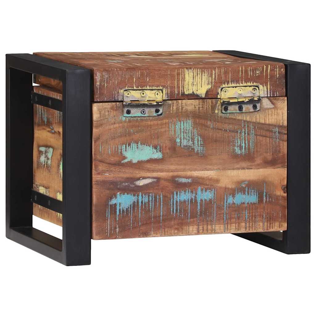 Storage Chests Multicolour 40 x 30 x 30 cm Solid Reclaim wood