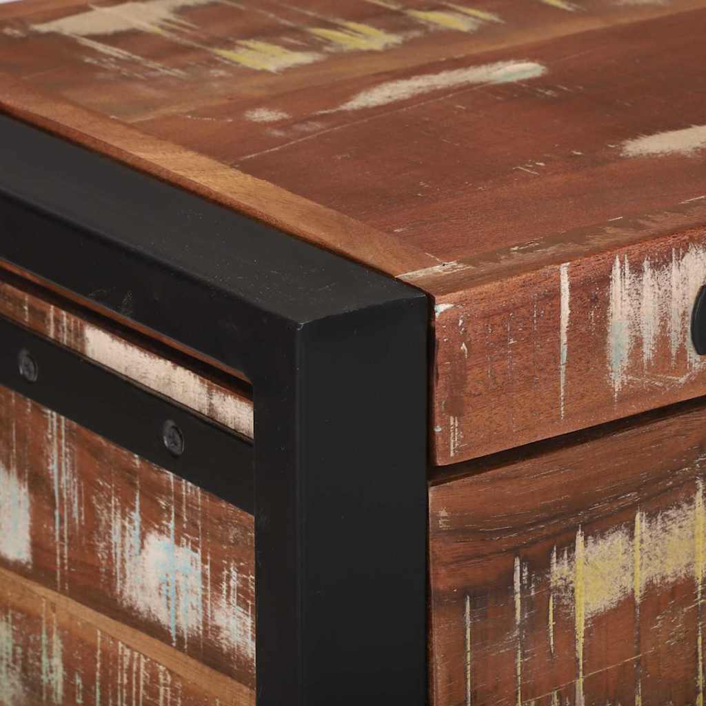 Storage Chests Multicolour 80 x 30 x 30 cm Solid Reclaim wood