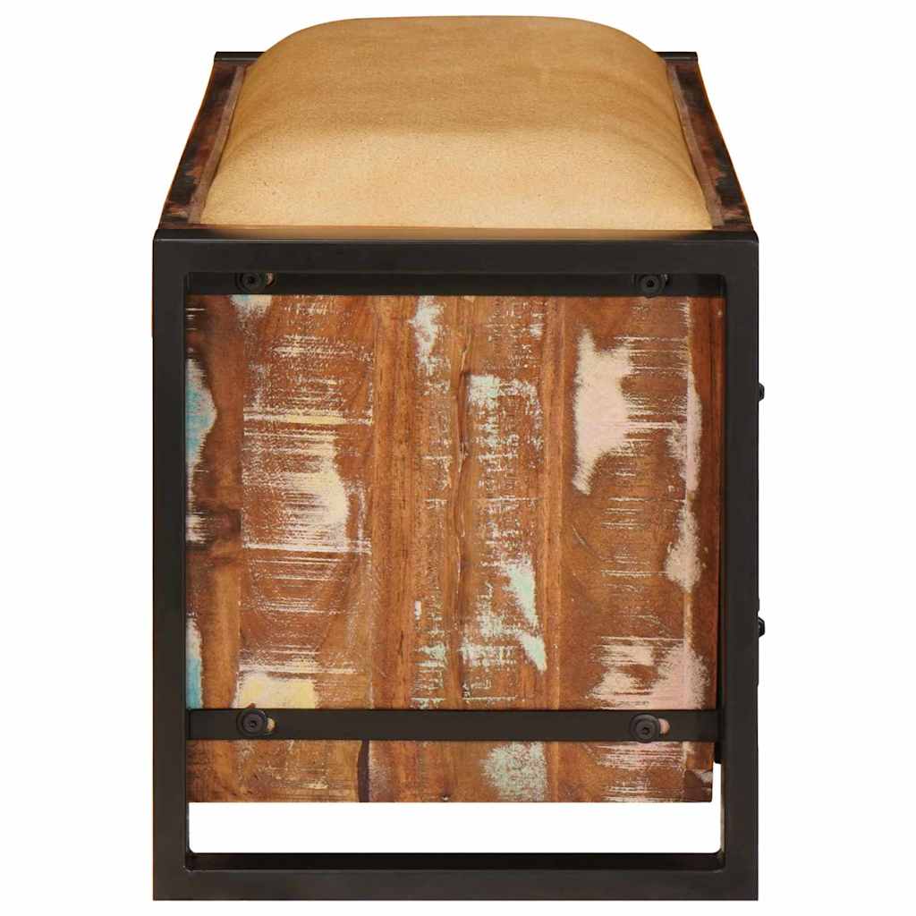 Storage Bench Multicolour 80 x 35 x 40 cm Solid Reclaim wood