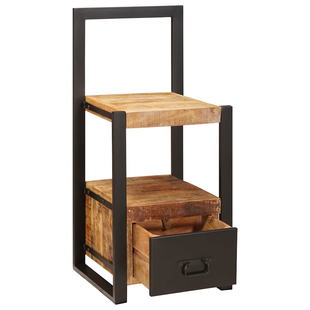 Valet Stand with Drawer Brown 40 x 40 x 90 cm Solid Mango Wood
