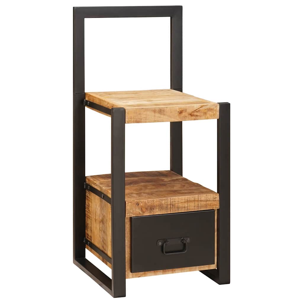 Valet Stand with Drawer Brown 40 x 40 x 90 cm Solid Mango Wood