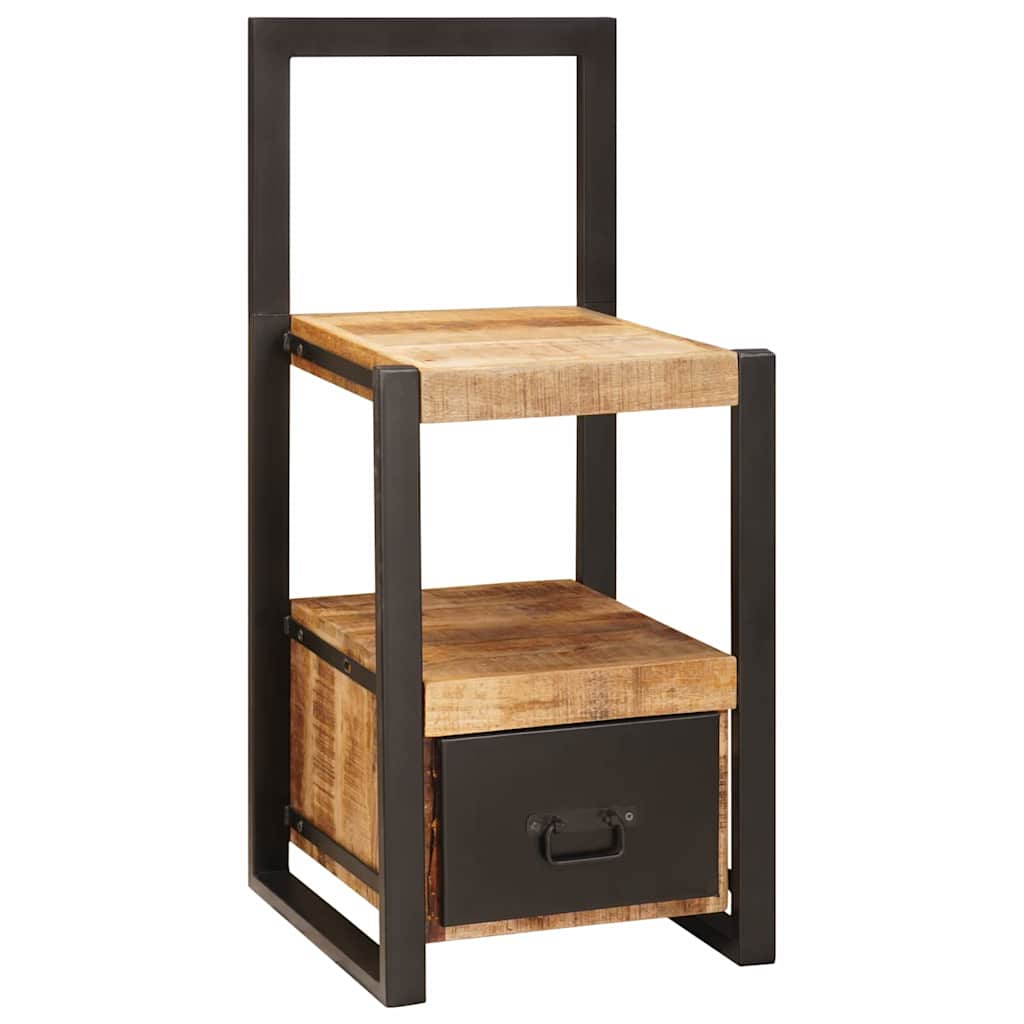 Valet Stand with Drawer Brown 40 x 40 x 90 cm Solid Mango Wood