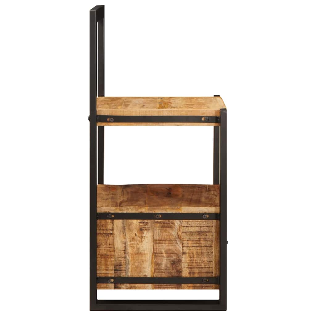 Valet Stand with Drawer Brown 40 x 40 x 90 cm Solid Mango Wood