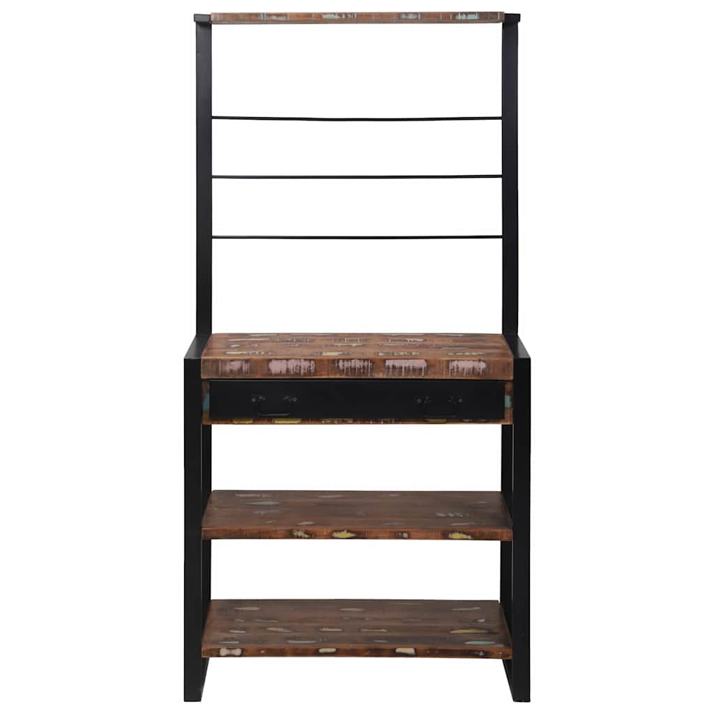 Kitchen Rack Multicolour and Black 80 x 40 x 160 cm