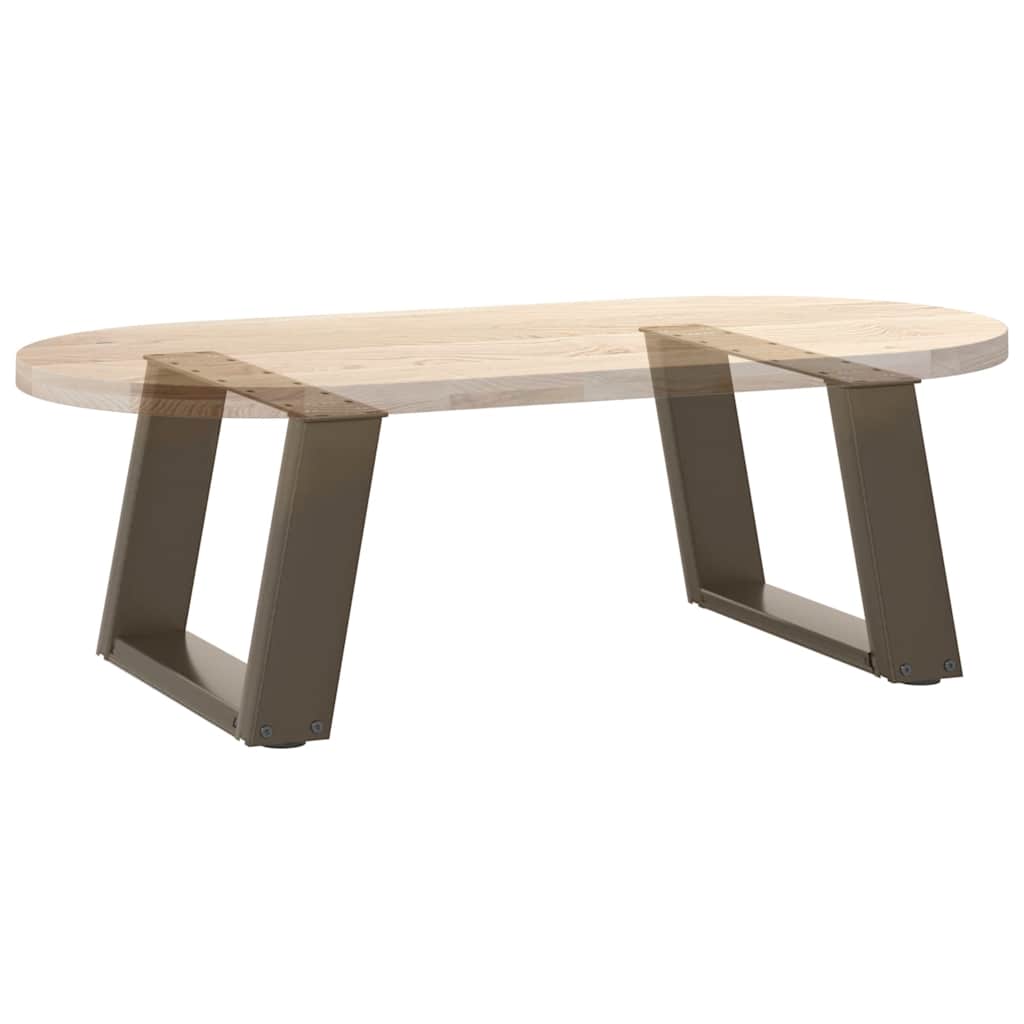 Coffee Table Legs U-Shaped 2 pcs Natural Steel 40x(30-31) cm Steel