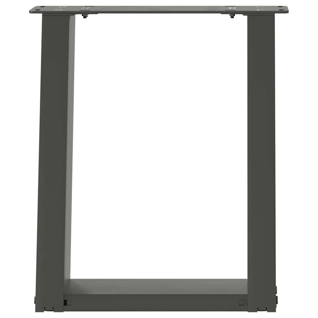 Coffee Table Legs U-Shaped 2 pcs Anthracite 28x(42-43) cm Steel
