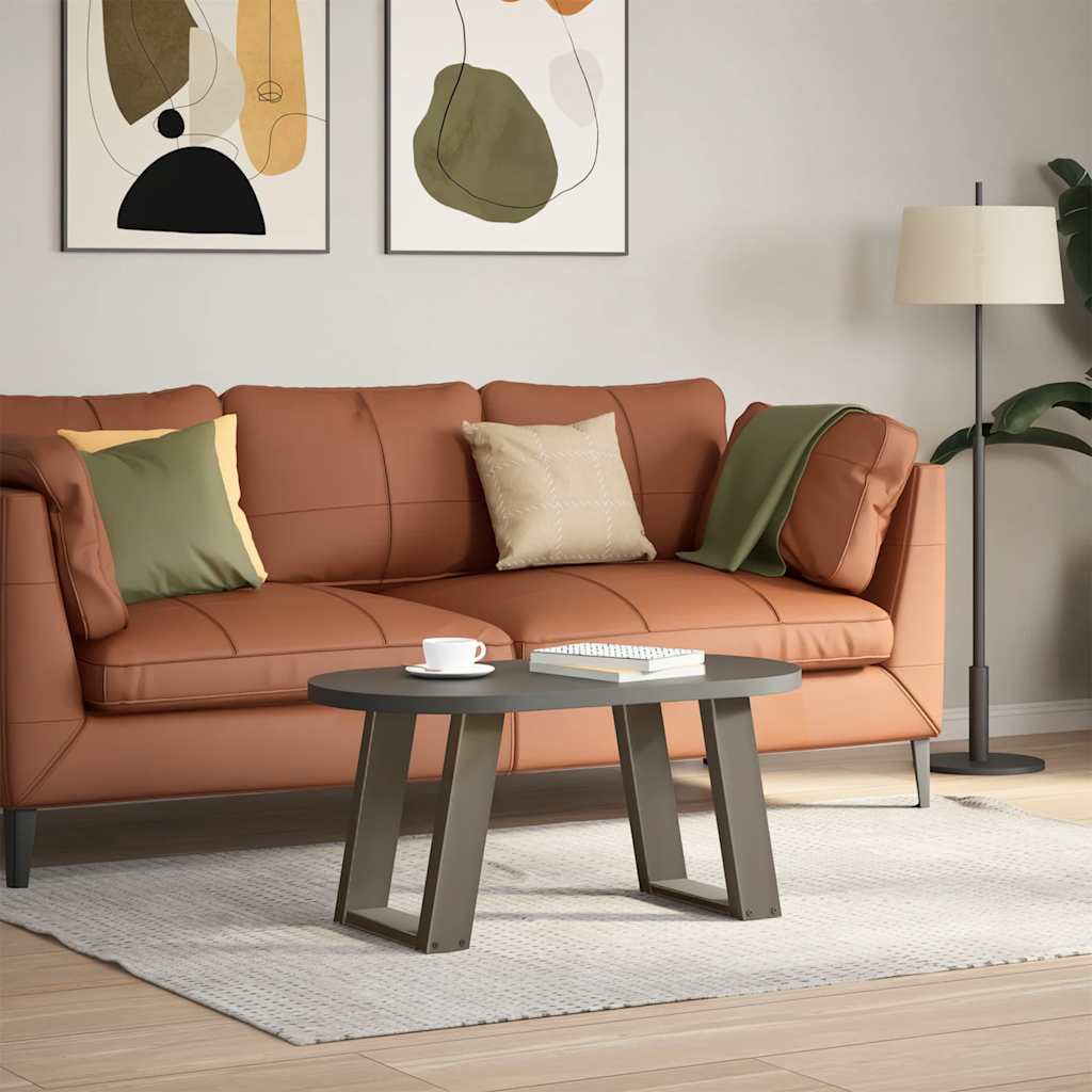 Coffee Table Legs U-Shaped 2 pcs Natural Steel 28x(42-43) cm Steel