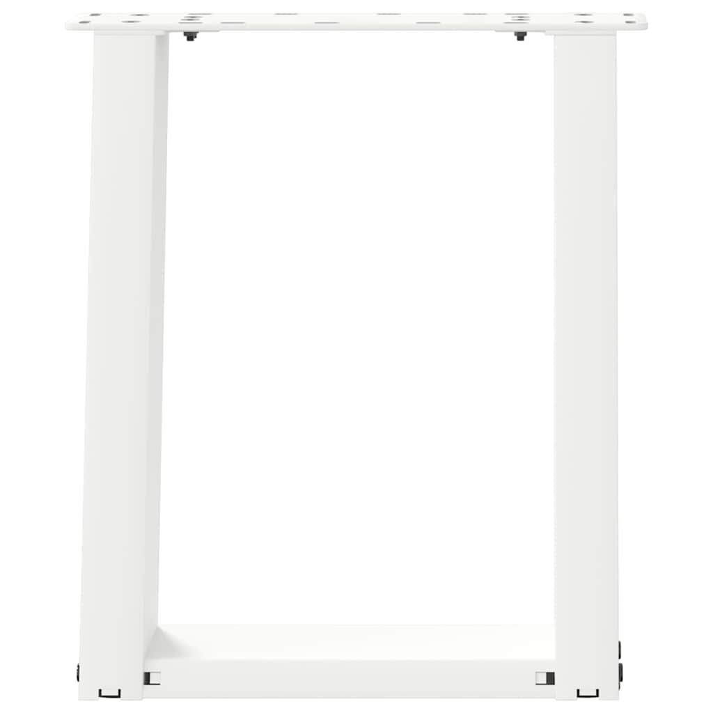 Coffee Table Legs U-Shaped 2 pcs White 38x(42-43) cm Steel