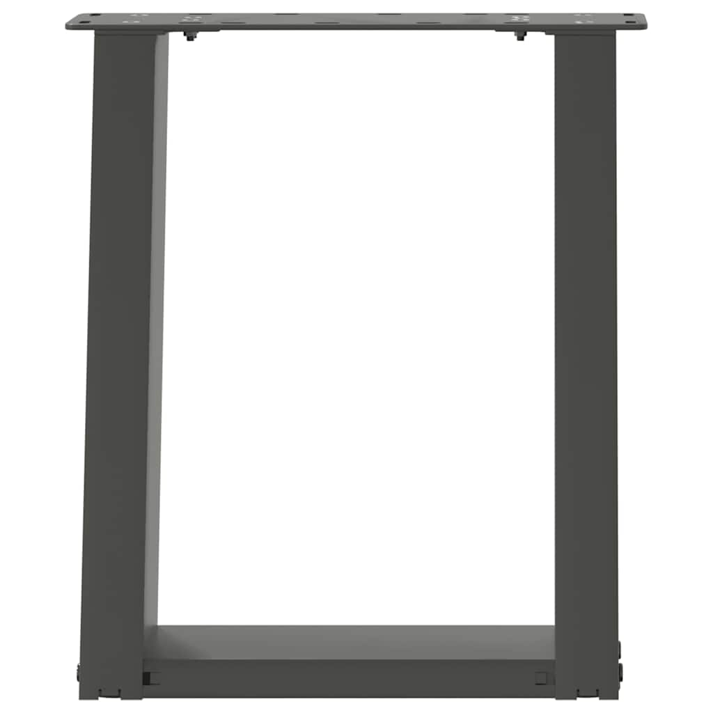 Coffee Table Legs U-Shaped 2 pcs Anthracite 38x(42-43) cm Steel