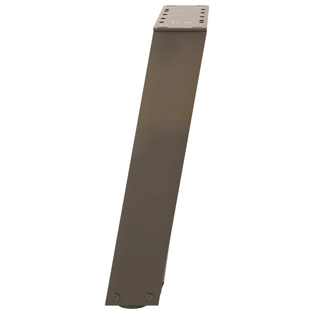 Coffee Table Legs U-Shaped 2 pcs Natural Steel 38x(42-43) cm Steel