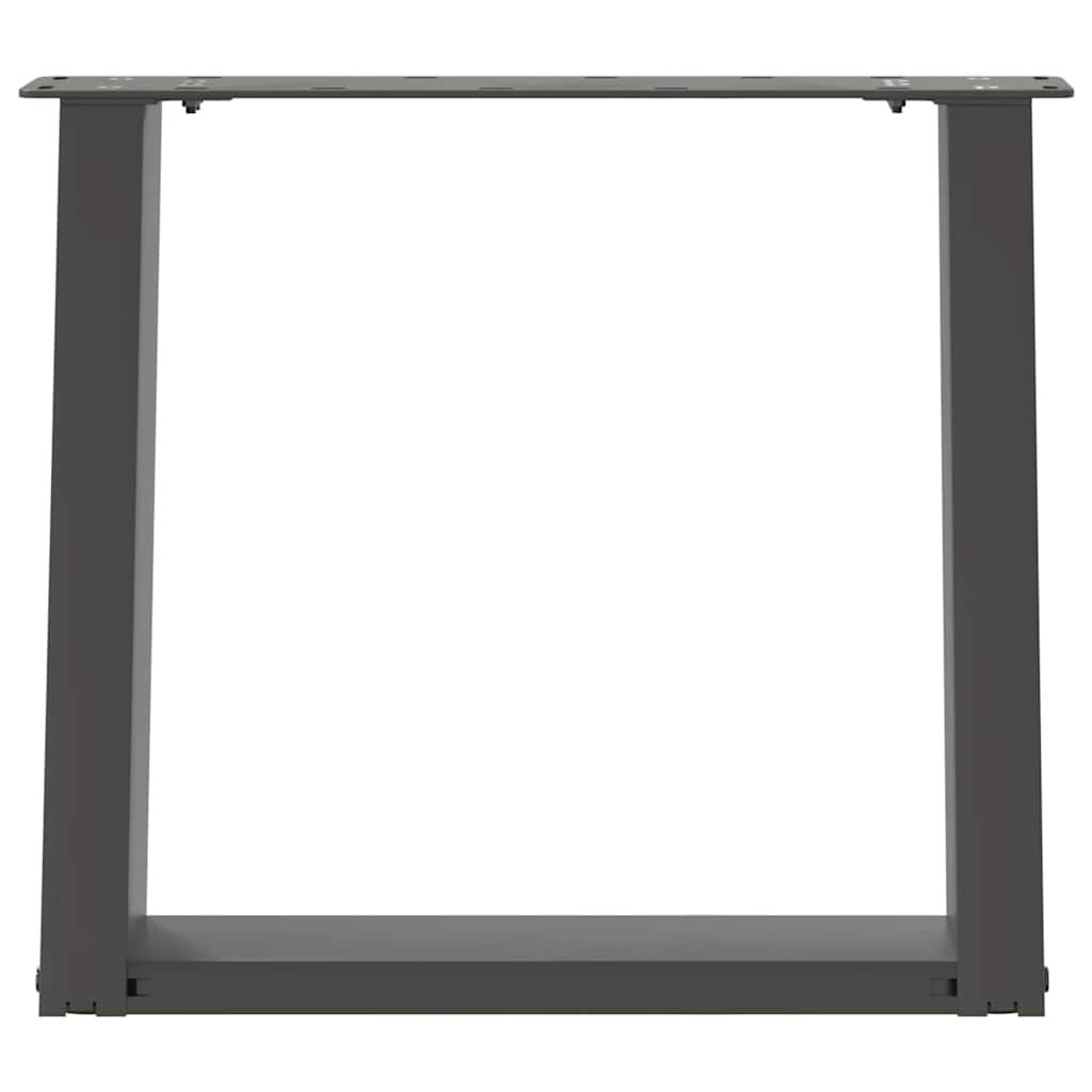 Coffee Table Legs U-Shaped 2 pcs Anthracite 50x(42-43) cm Steel