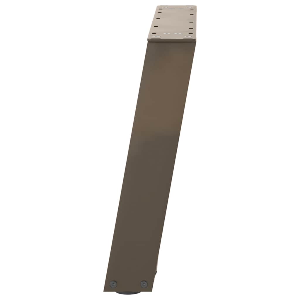 Coffee Table Legs U-Shaped 2 pcs Natural Steel 50x(42-43) cm Steel