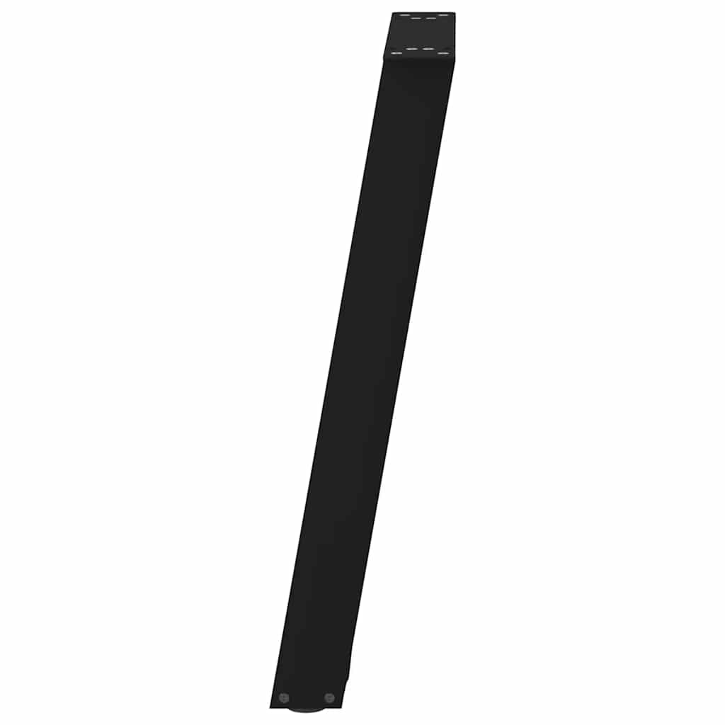 Console Table Legs U-Shaped 2 pcs Black 28x(72-73) cm Steel