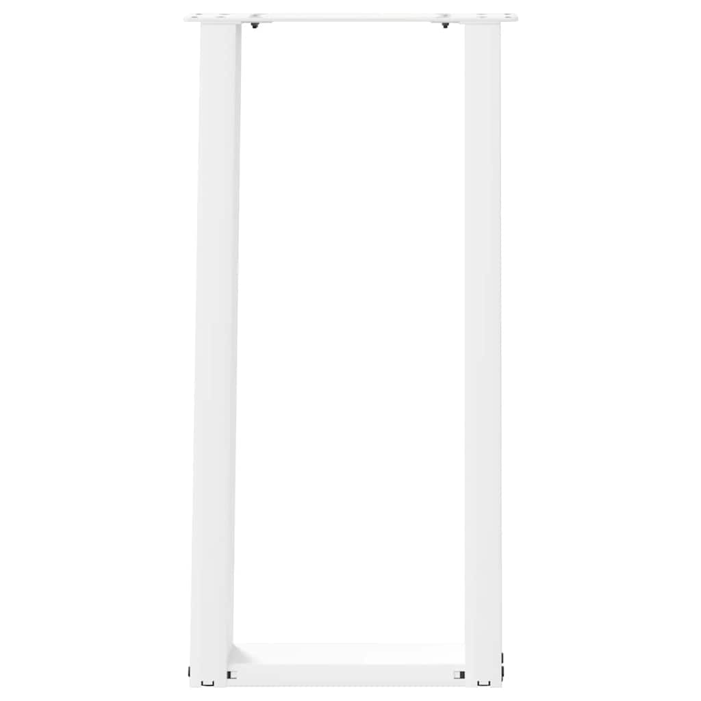 Console Table Legs U-Shaped 2 pcs White 28x(72-73) cm Steel