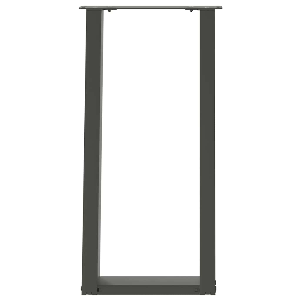 Console Table Legs U-Shaped 2 pcs Anthracite 28x(72-73) cm Steel