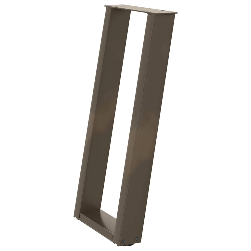 Console Table Legs U-Shaped 2 pcs Natural Steel 28x(72-73) cm Steel