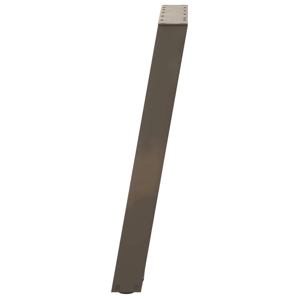 Console Table Legs U-Shaped 2 pcs Natural Steel 38x(72-73) cm Steel