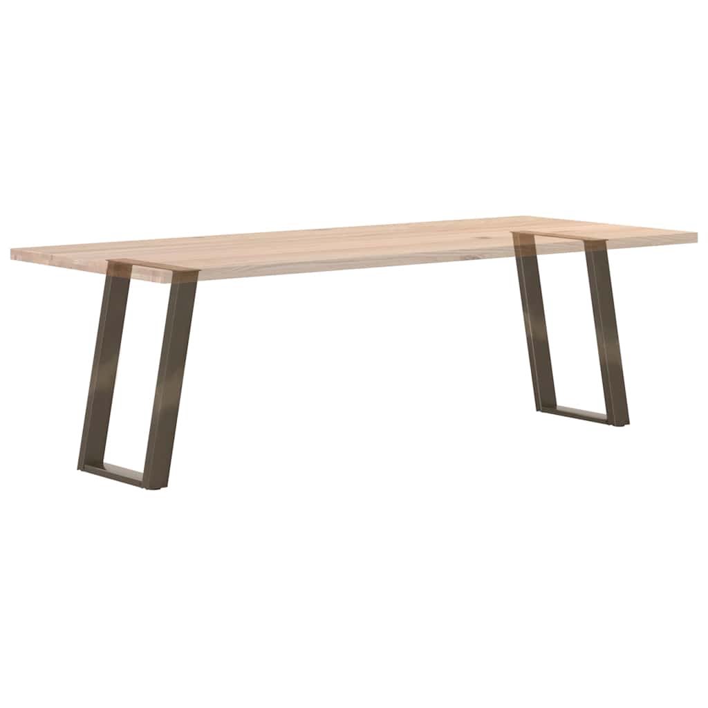 Dining Table Legs U-Shaped 2 pcs Natural Steel 50x(72-73) cm Steel