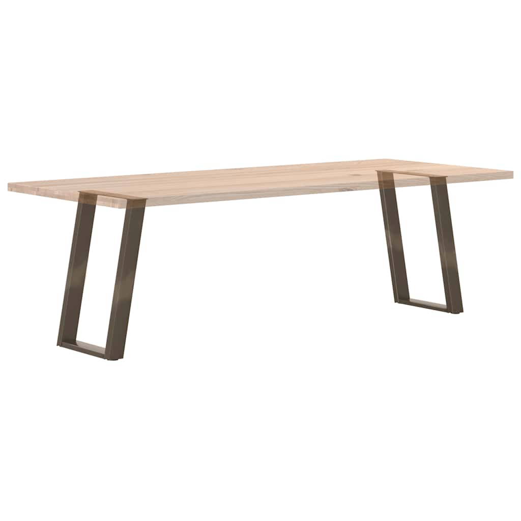 Dining Table Legs U-Shaped 2 pcs Natural Steel 60x(72-73) cm Steel
