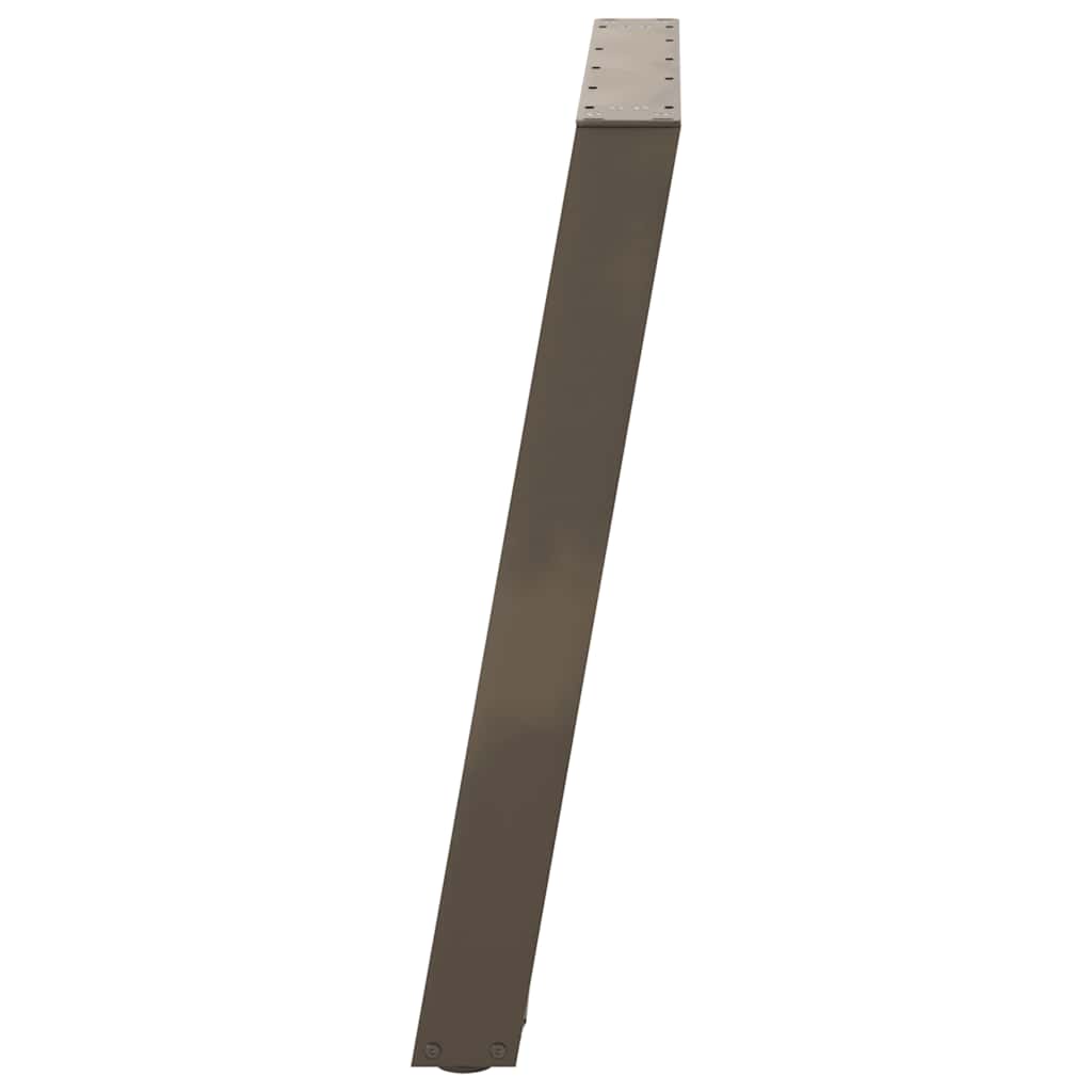 Dining Table Legs U-Shaped 2 pcs Natural Steel 70x(72-73) cm Steel