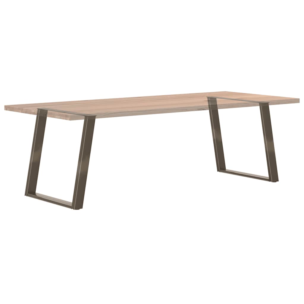 Dining Table Legs U-Shaped 2 pcs Natural Steel 70x(72-73) cm Steel