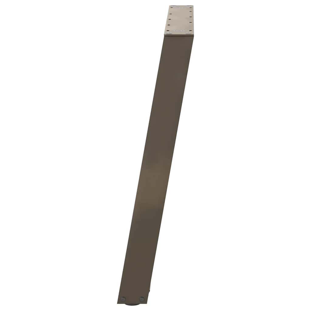 Dining Table Legs U-Shaped 2 pcs Natural Steel 90x(72-73) cm Steel