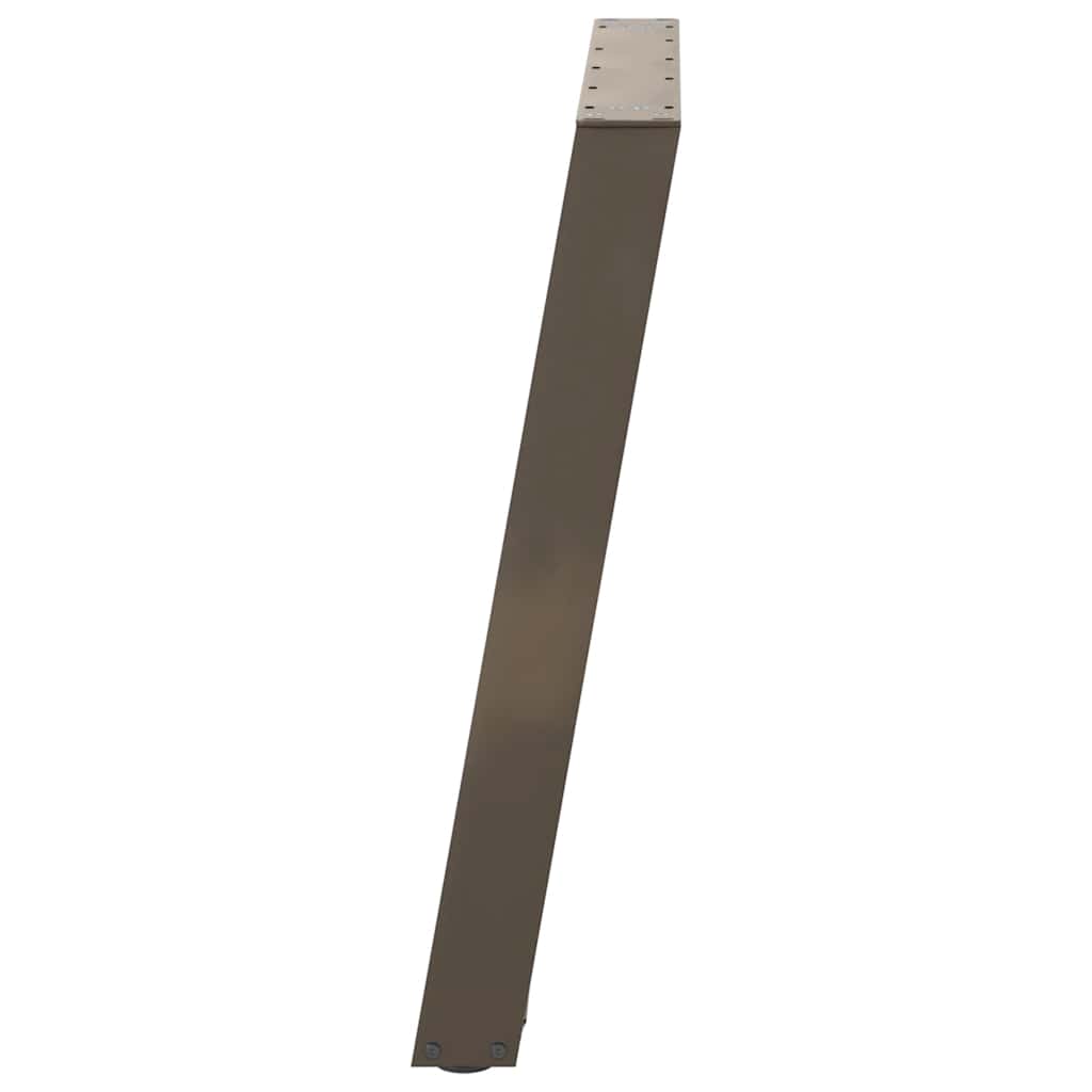Dining Table Legs U-Shaped 2 pcs Natural Steel 100x(72-73) cm Steel