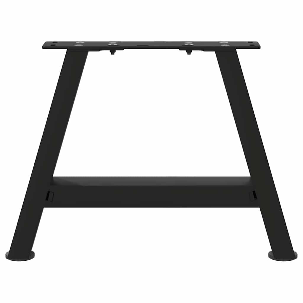 Coffee Table Legs A-Shaped 2 pcs Black 30x(30-31) cm Steel