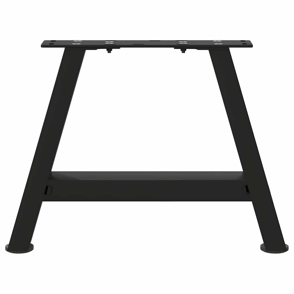 Coffee Table Legs A-Shaped 2 pcs Black 50x(30-31) cm Steel