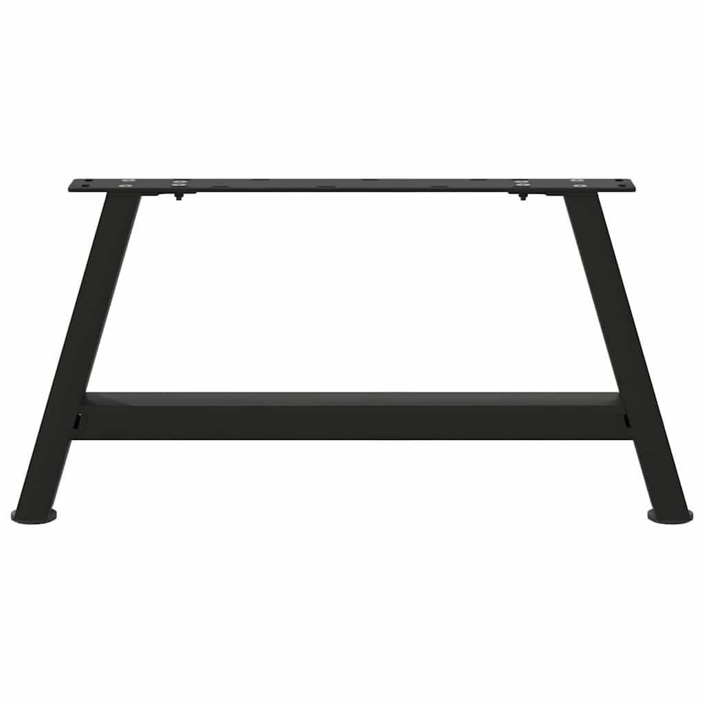 Coffee Table Legs A-Shaped 2 pcs Black 60x(30-31) cm Steel