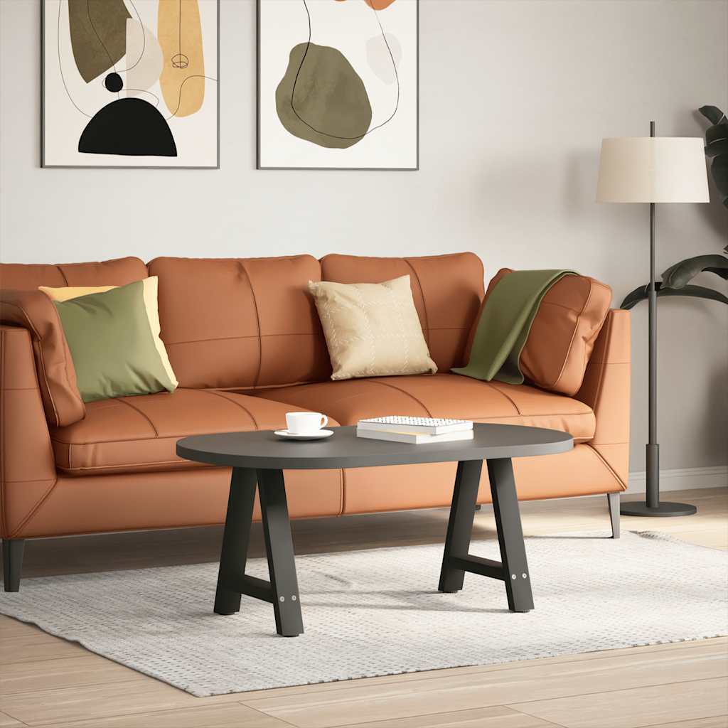 Coffee Table Legs A-Shaped 2 pcs Black 38x(42-43) cm Steel